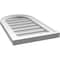 Ekena Millwork Round Top Surface Mount PVC Gable Vent w/ 2"W x 1-1/2"P Brickmould Frame, 14"W x 24"H GVPRT14X2402SN - alternate 4